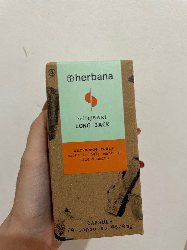 Herbana Relief Sari Pasak Bumi 60 Kapsul, Kesehatan & Kecantikan
