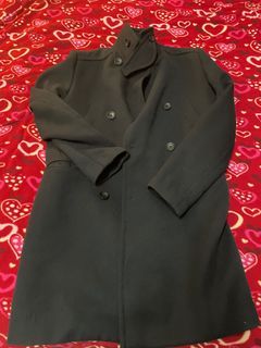 H&m深藍軍大衣