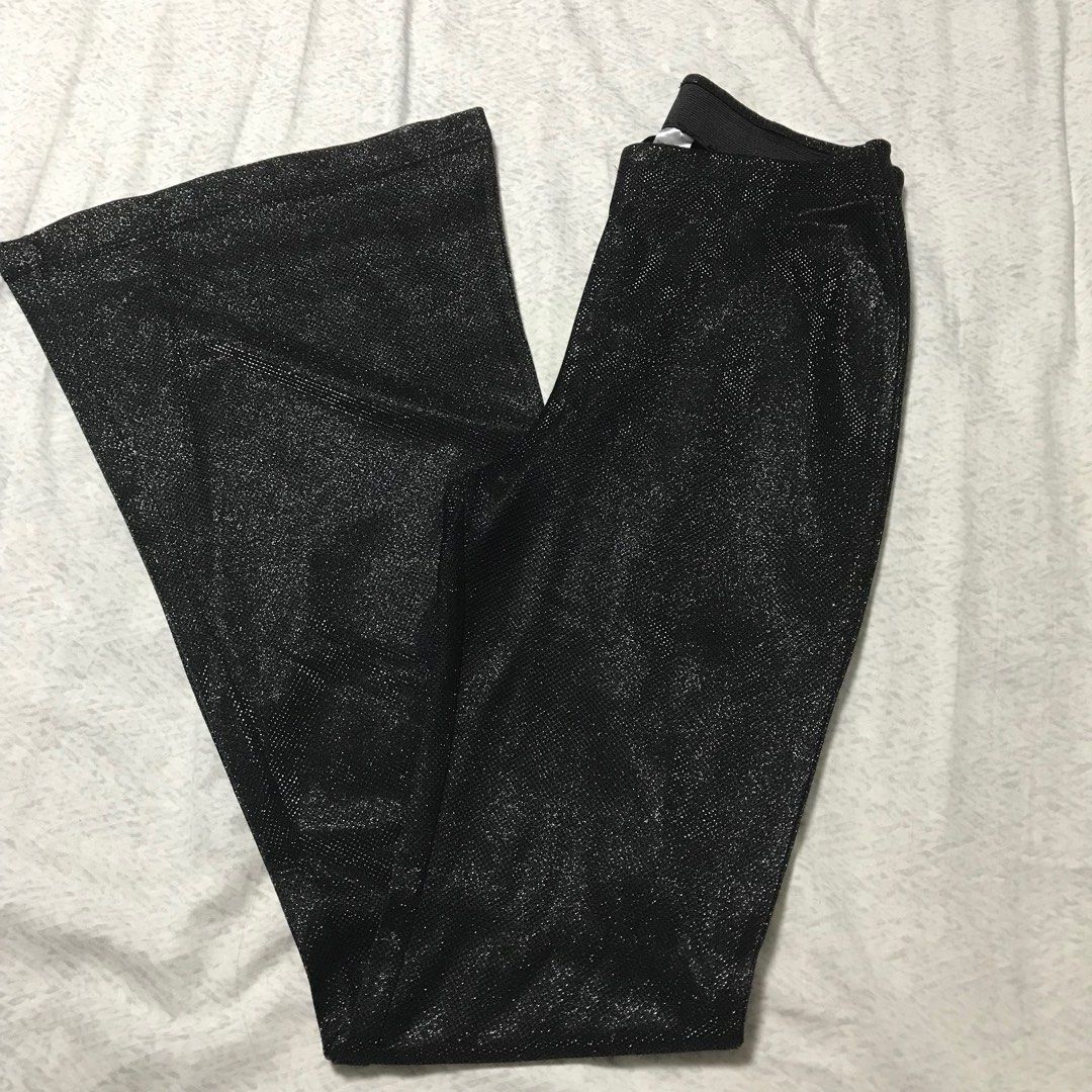 H&M Glittery Flared Leggings