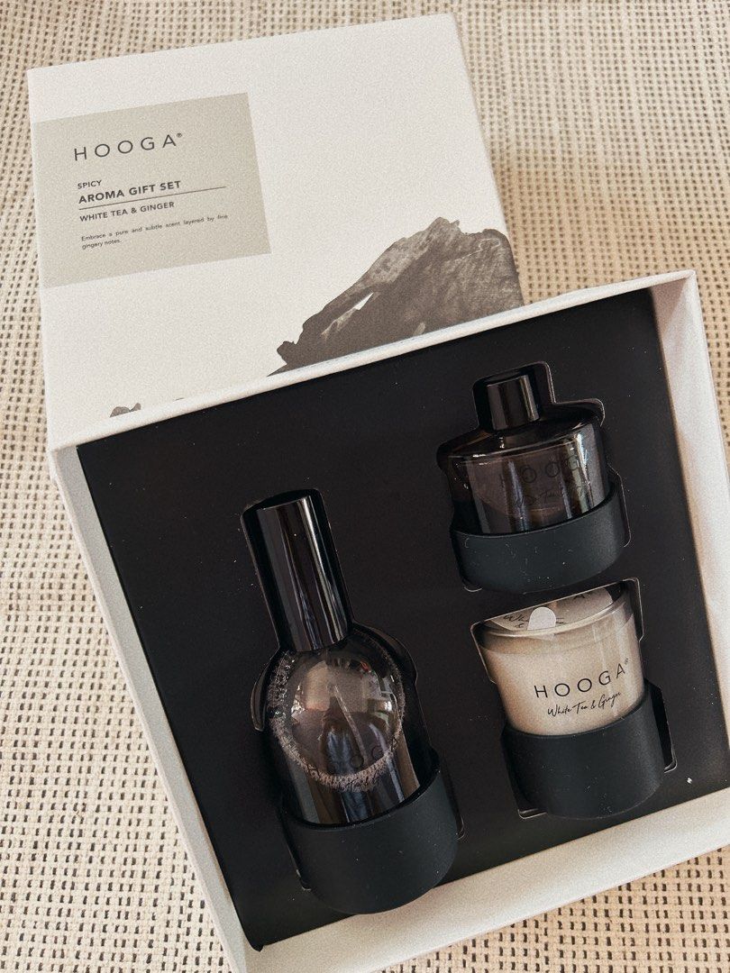 Hooga White Tea & Ginger Aroma Set, Furniture & Home Living, Home