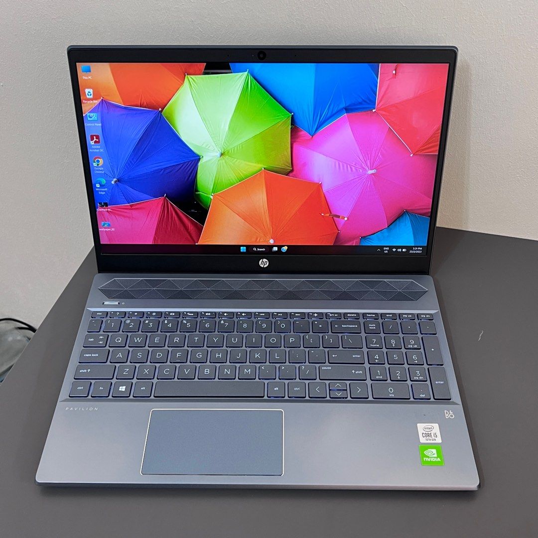 HP Pavillion 15 Nvidia MX250 i5 1035G1 4Core 12GB RAM 512GB NVMe