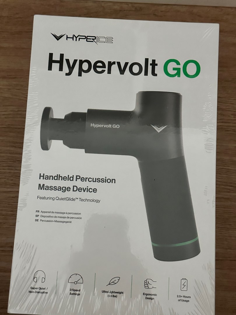 Hypervolt GO - Handheld Percussion Massage Device, Health & Nutrition ...