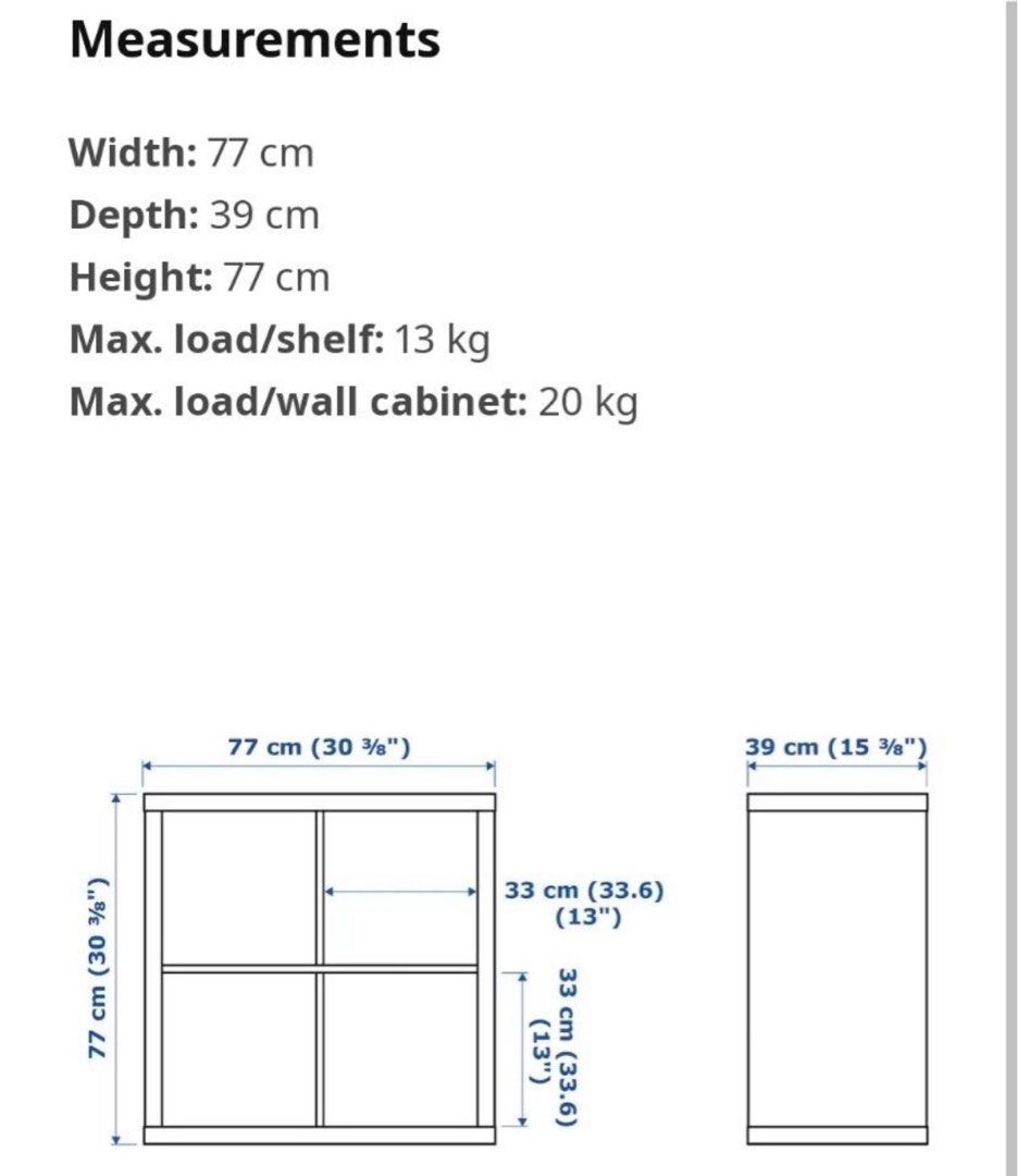 Ikea Kallax Masse