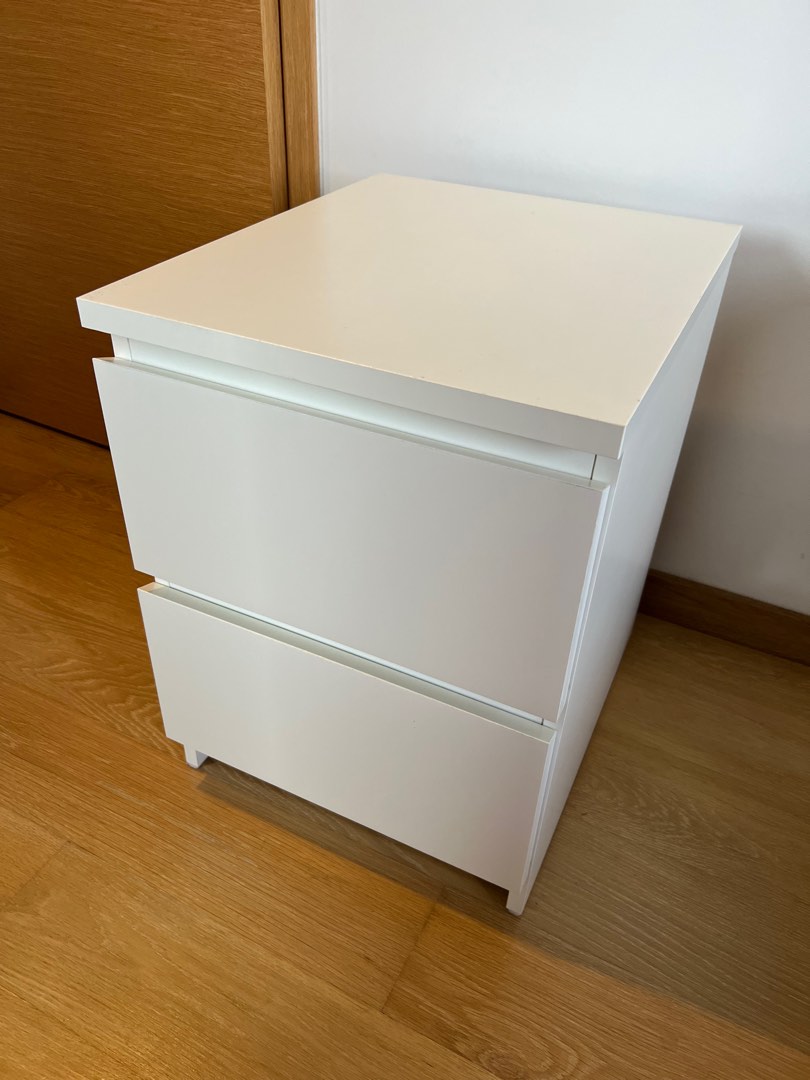 IKEA Malm Bedside Table, Furniture & Home Living, Furniture, Shelves