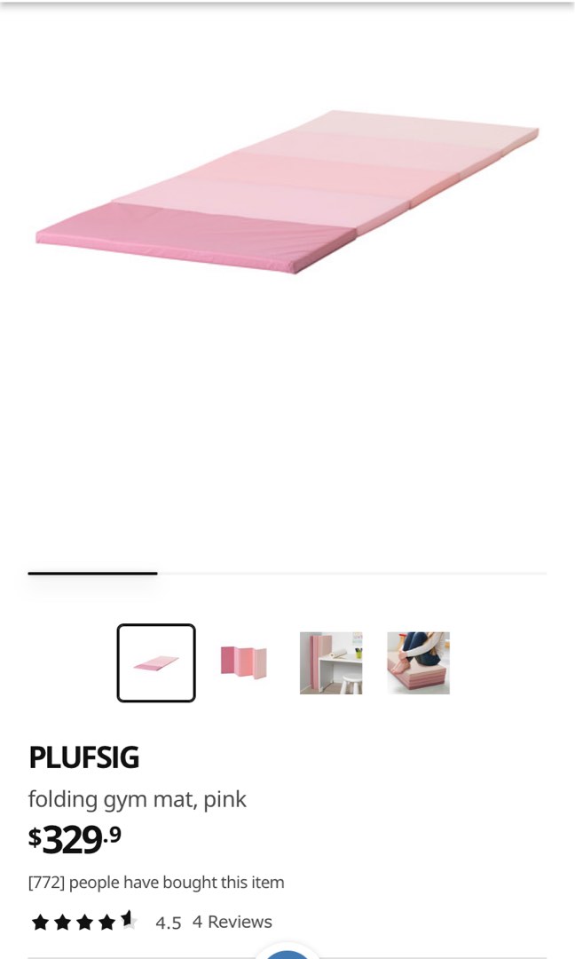 Ikea gym mat pink on sale