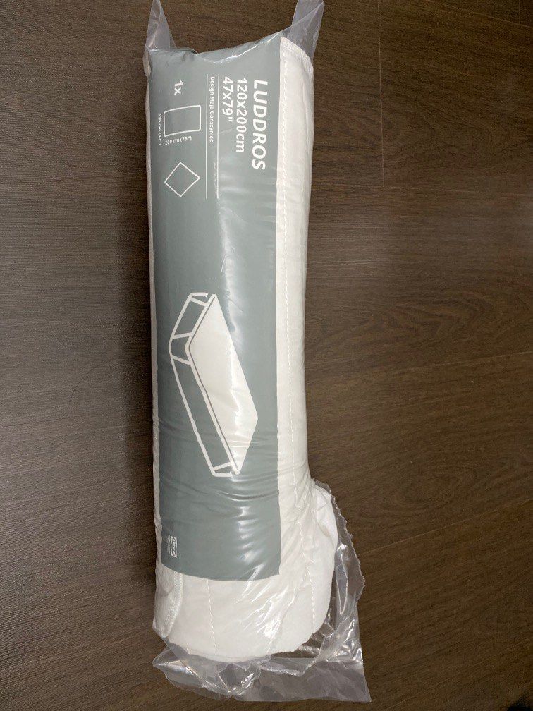 Ikea Super single bed sheet protector, Furniture & Home Living, Bedding