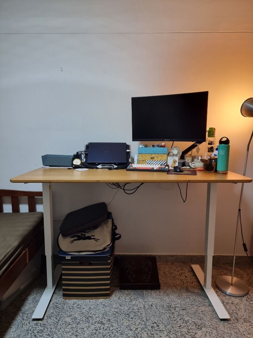 Ikea crank up desk deals
