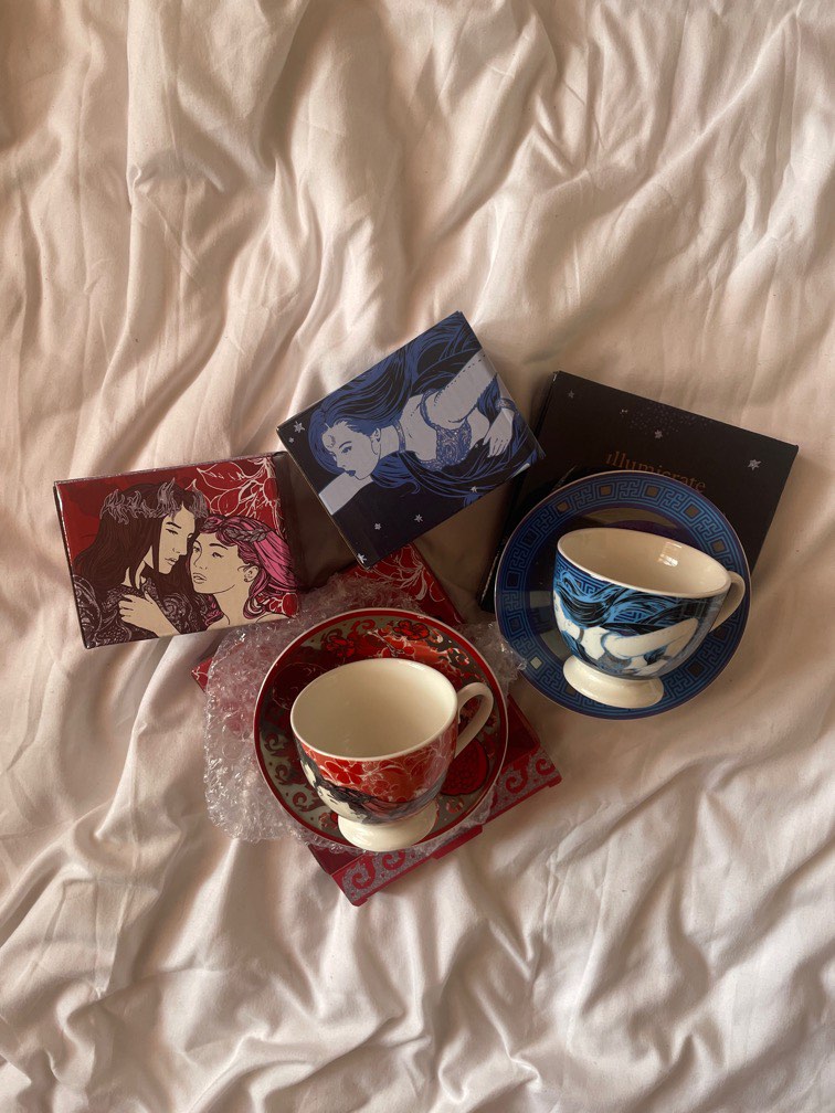 Illumicrate Collectible Tea Cup and Saucer Nyx Goddess of Night