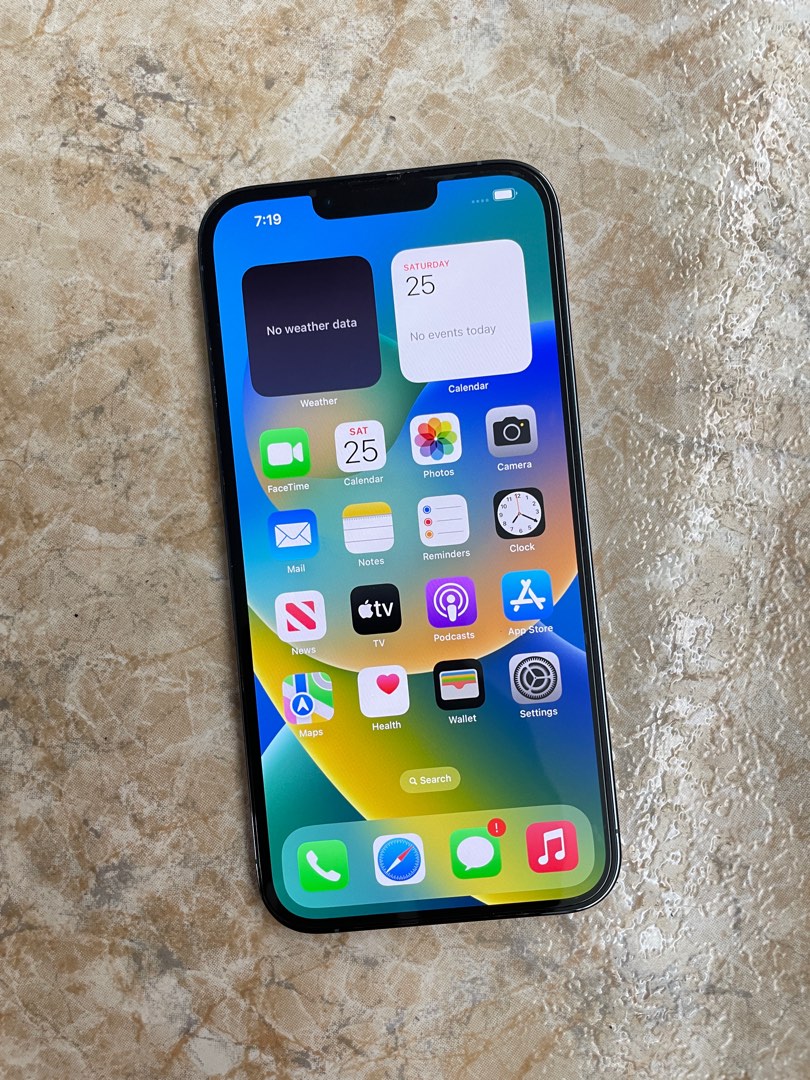 iPhone 13 Pro Max 256GB, sierra blue, Face ID not working, Mobile