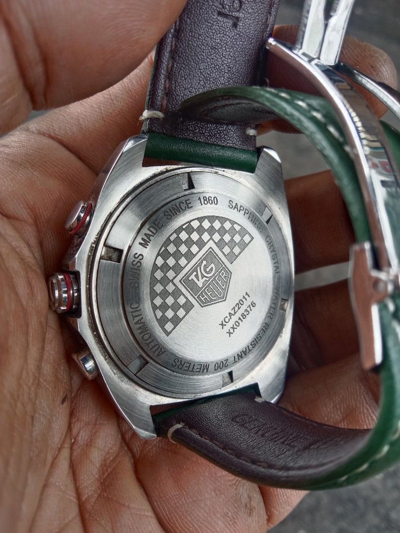 Jam tag heuer formula 1 calibre 16 ultra green