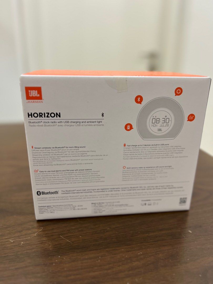 JBL Horizon Bluetooth Speaker + Alarm Clock, Audio, Portable Music