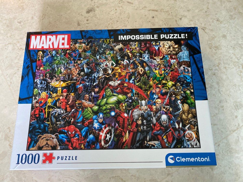 Puzzle 1000 pièces : Impossible Puzzle : Marvel