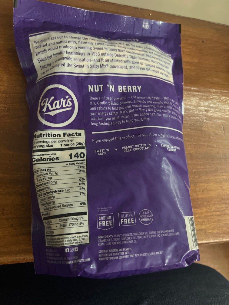 Kars american trail mix, Food & Drinks, Packaged & Instant Food on