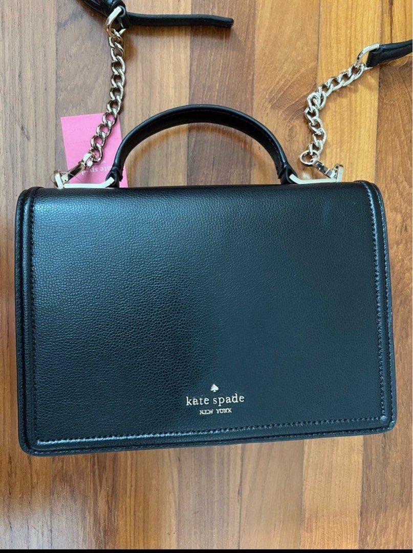 Kate Spade Patterson Drive Medium Maisie Crossbody Handbag Black Cement