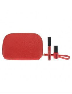 Kenzo KIT Nail Polish 5ml Red & Gross Lip Balm 6ml with Pouch