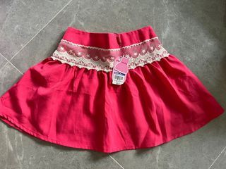 Kiddy palace red skirt lace
