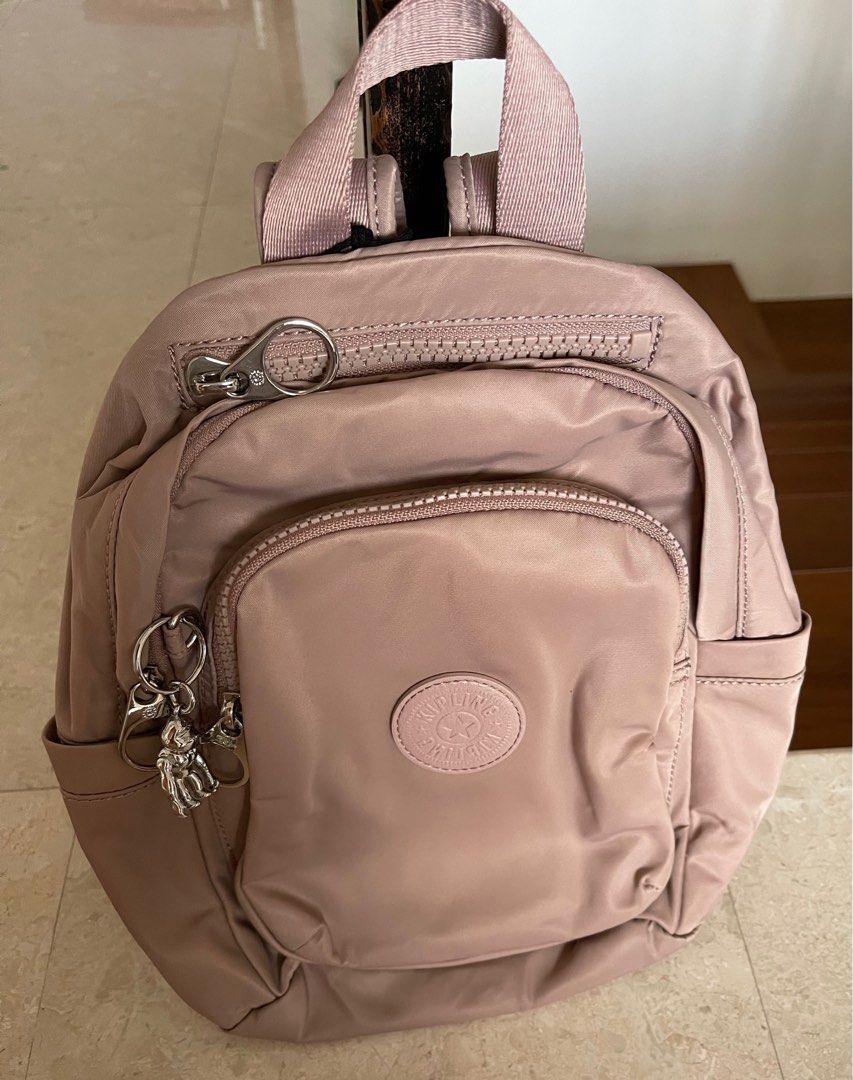 Kipling rose cheap gold backpack