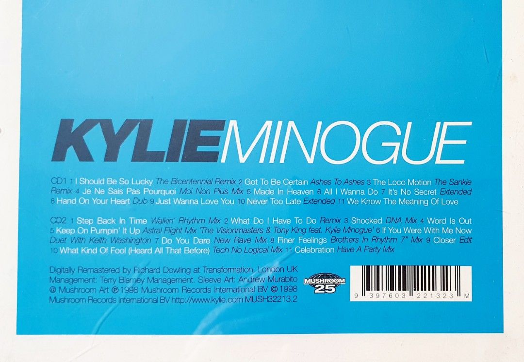 Kylie Minogue Greatest Remix Hits Vol 1 to 4 (2 cd per album