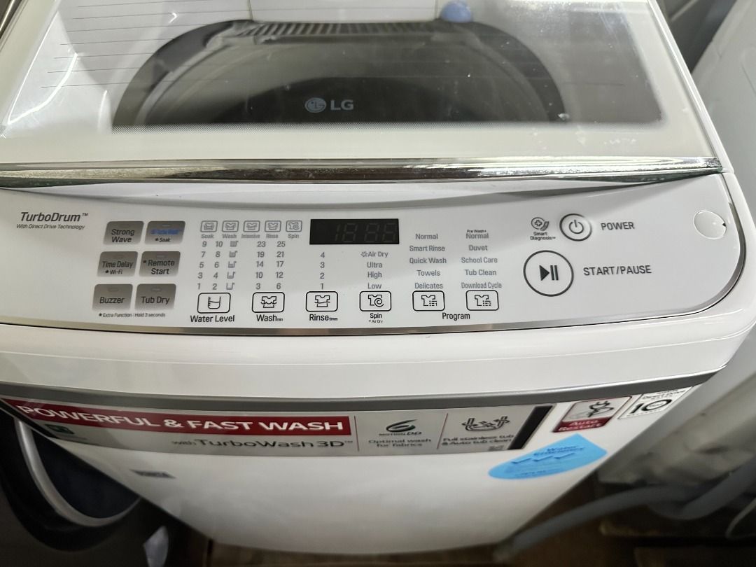 LG 10KG TopLoader Washing Machine TH2110DSAW (93074), TV & Home