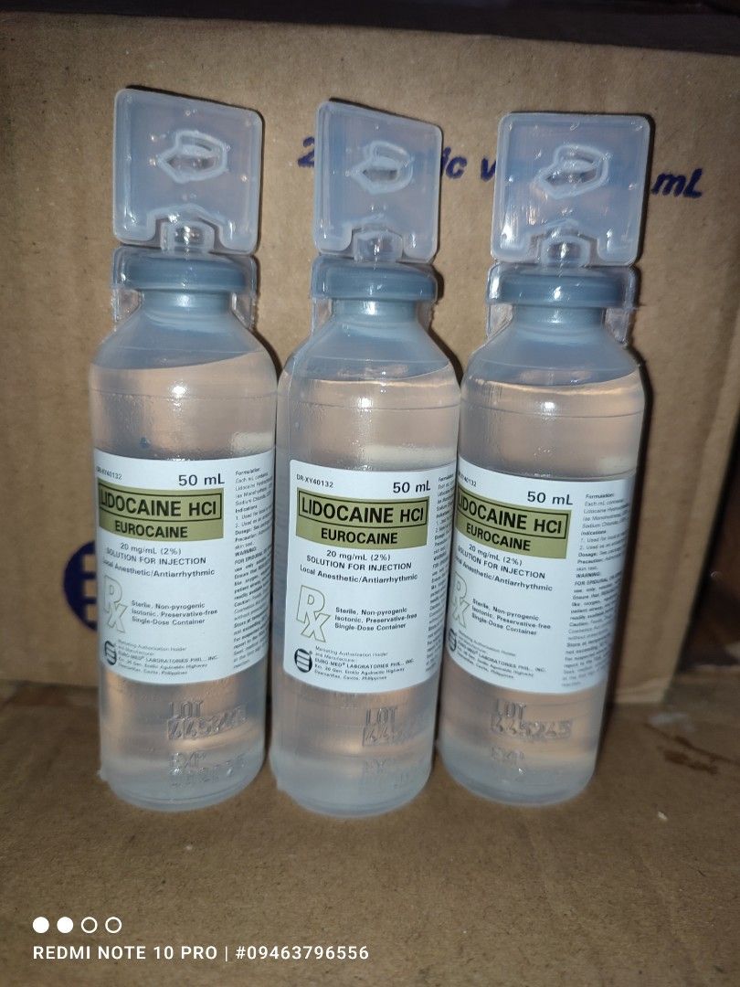 Lidocaine HCI Eurocaine 50ml, Health & Nutrition, Medical Supplies