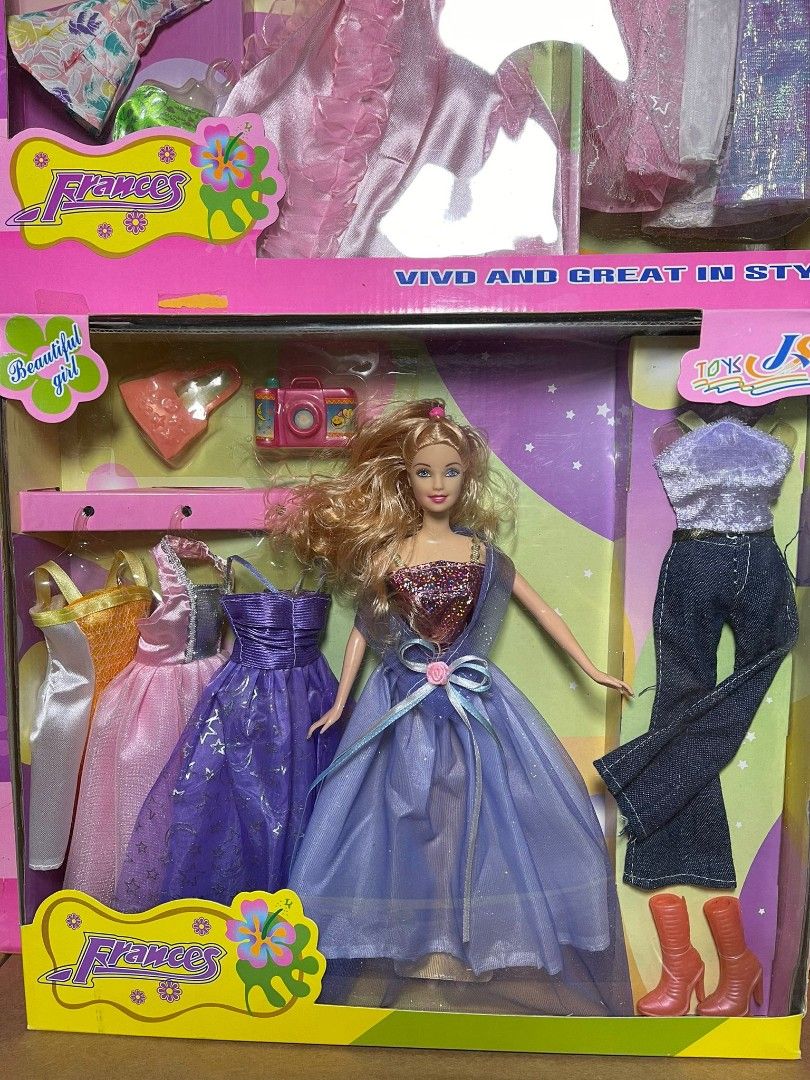 Like Barbie doll charming beauty dress up playset toy for girl kid