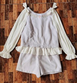 Liz lisa long sleeve fleece romper