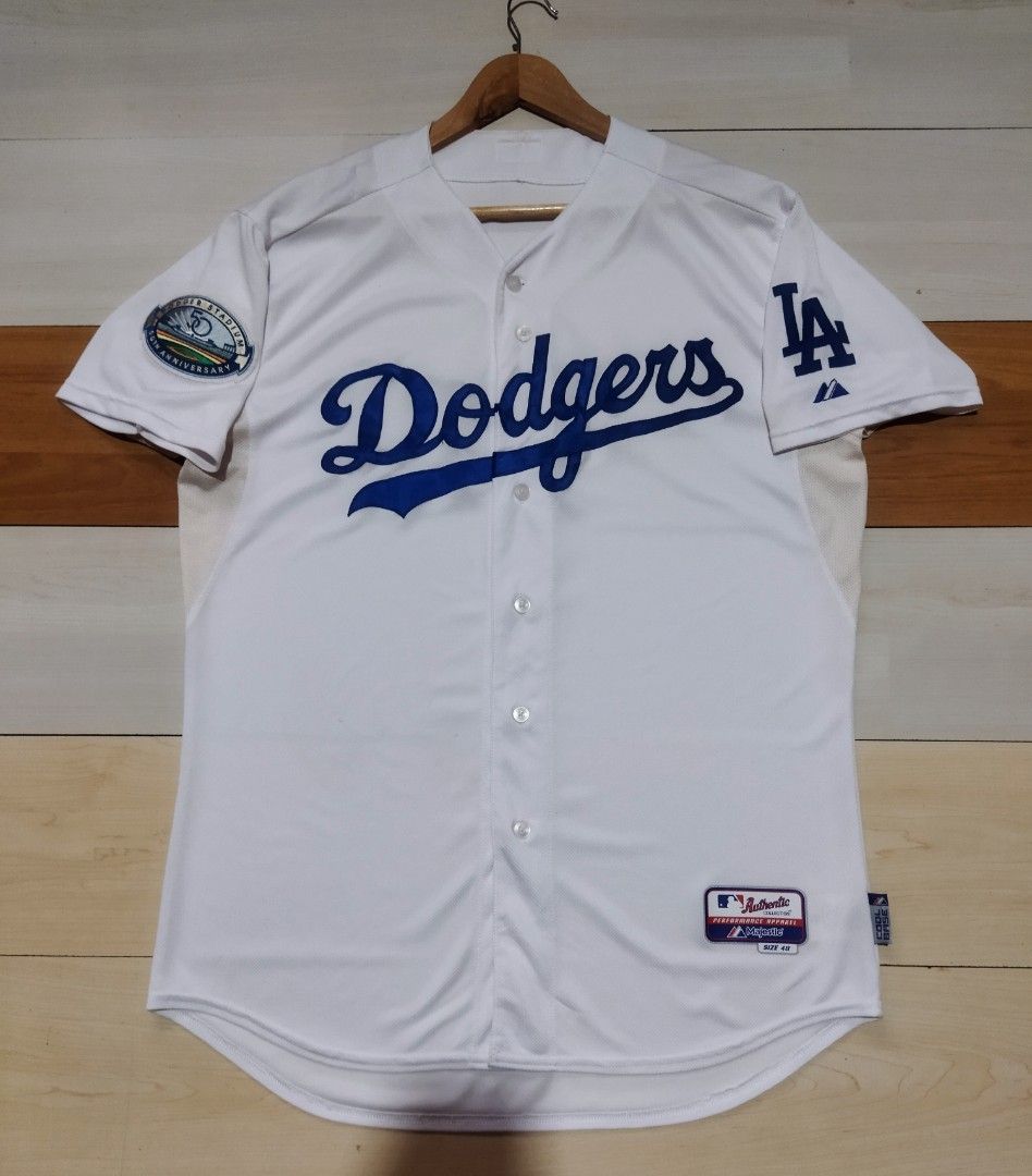 Los Angeles dodgers 50th anniversary baseball jersey, Men's Fashion, Tops &  Sets, Tshirts & Polo Shirts on Carousell