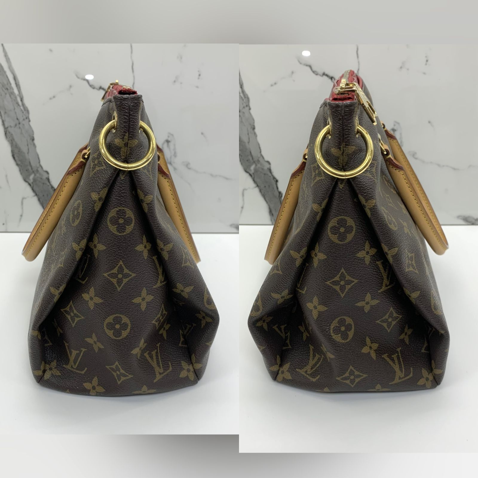 Louis Vuitton Pallas Mm M40906 Discontinued Tote Bag Monogram Oror Womens