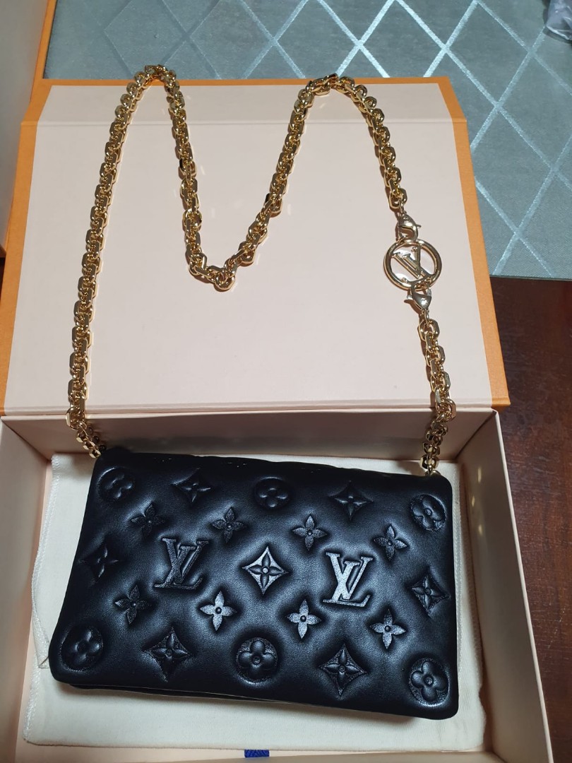 Louis Vuitton Pochette Coussin Chain Bag Monogram Pattern Leather