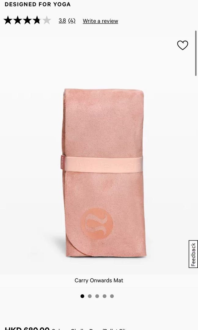 Lululemon Carry Onwards Travel Yoga Mat, Sports Equipment, Other Sports  Equipment and Supplies on Carousell