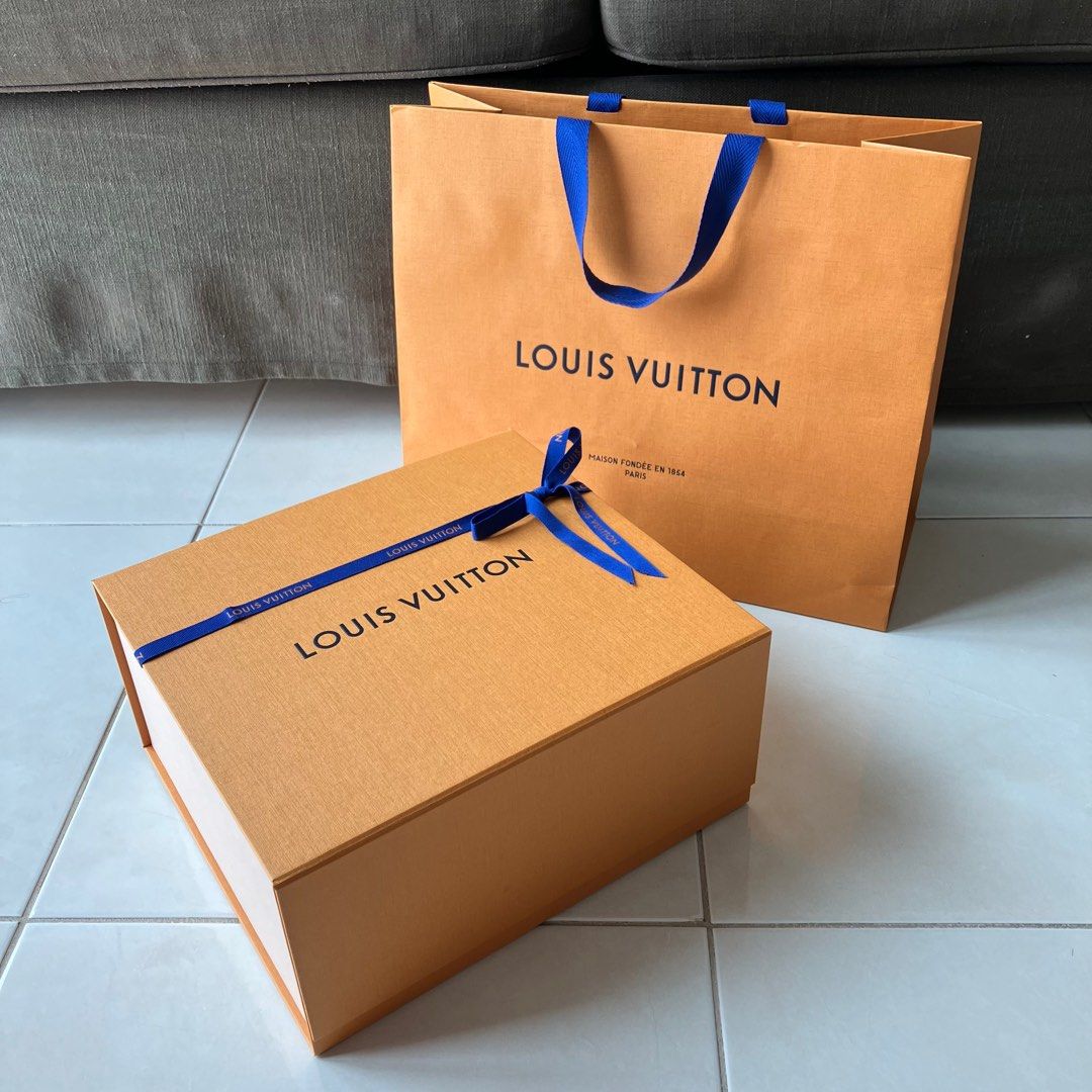 Authentic Louis Vuitton LV paper bag and large box, Luxury, Bags & Wallets  on Carousell