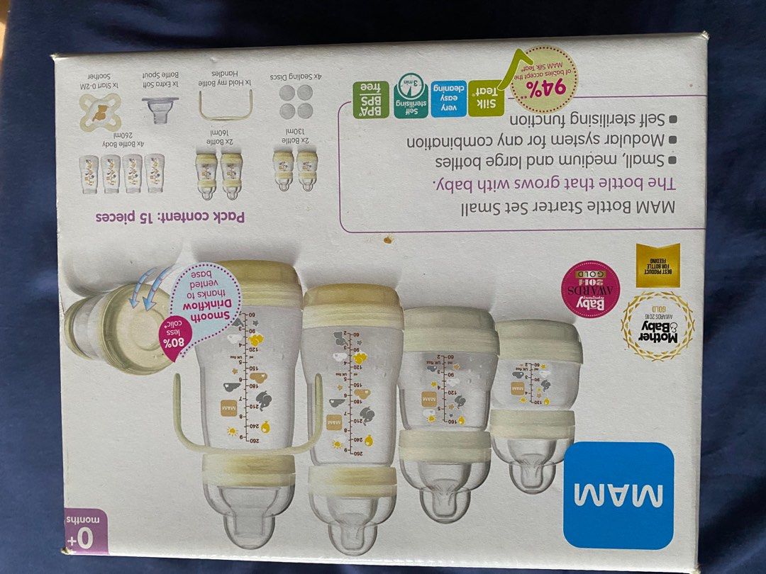 Mam bottle set, Babies & Kids, Nursing & Feeding, Breastfeeding