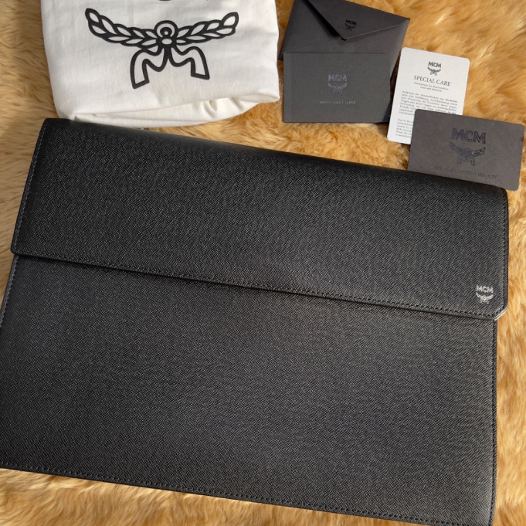 MCM LAPTOP CLUTCH BAG, Luxury, Bags & Wallets on Carousell