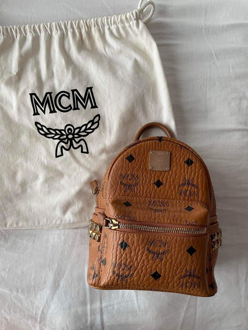 MCM Mini Backpack Keychain, Women's Fashion, Bags & Wallets, Backpacks on  Carousell