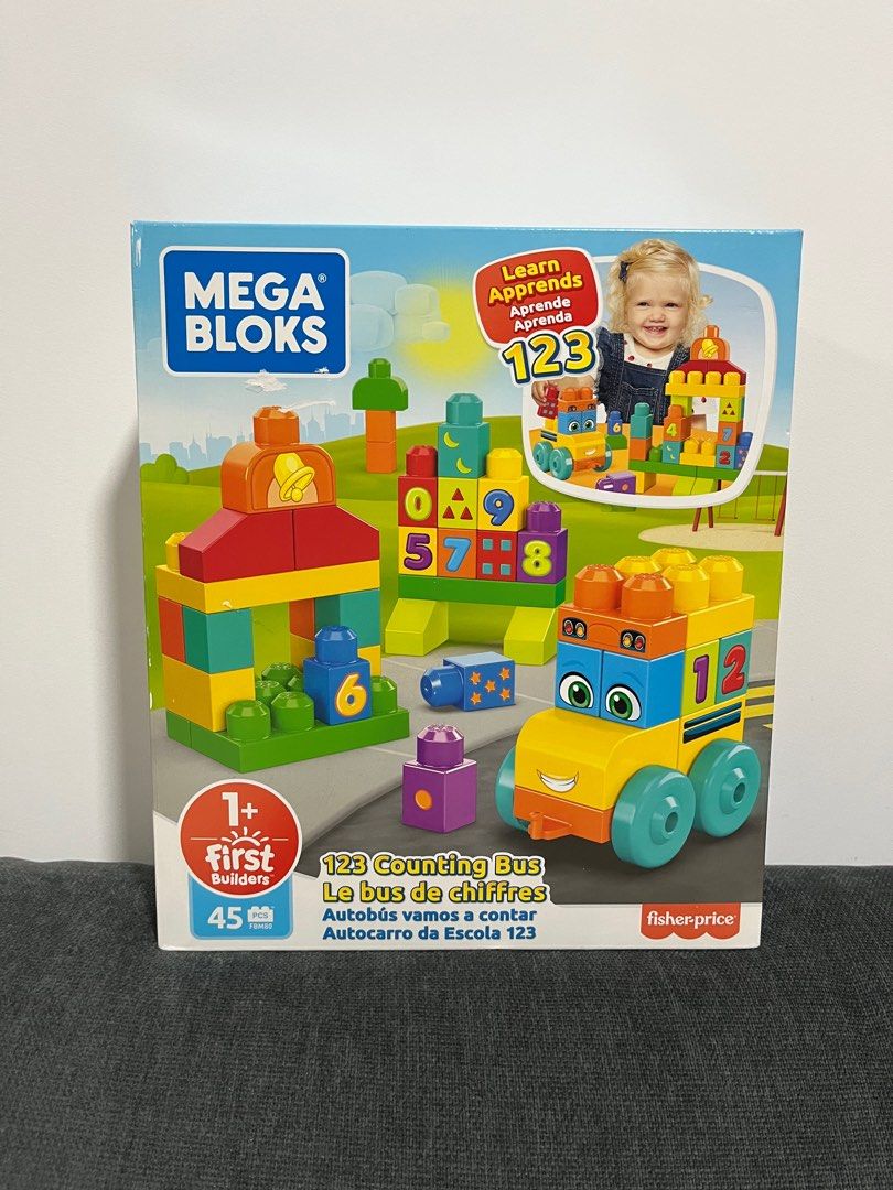 Mega bloks shop counting bus