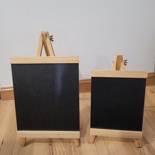 Mini Chalkboard Wood Cork Easel, Rectangle, 7-1/2-inch
