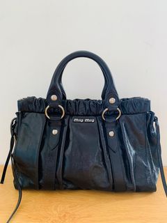 Miu Miu Vitello Lux Bauletto Tote