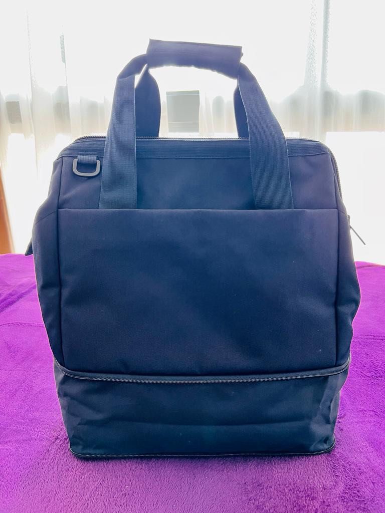 Muji Water Repellant Expandable Boston Bag, Women's Fashion, Bags