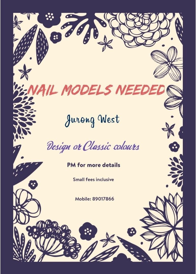 Nail Models needed, Beauty & Personal Care, Hands & Nails on Carousell