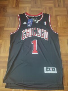Original Derrick Rose Chicago Bulls #1 Swingman Jersey Adidas Medium 40 M  Black