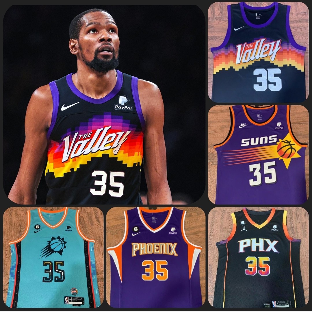 NBA, Shirts, Kevin Durant Jersey Xxl New Phoenix Suns Nba 35 2xl Kd