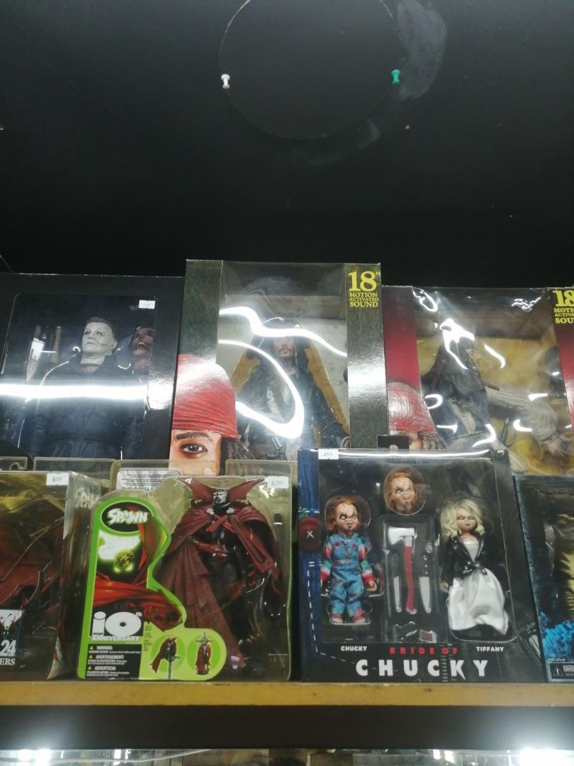 Neca, McFarlane Assorted Figures (Category: Figurines & Statues) located in San Juan City. Submitted by hezekiahtoys (Listing ID 1217264596, Image 3). Description: Mcfarlane Misb Spawn Throne 8k Misb Spawn 10th Anniv. 10k Misb Flying Spawn 5.4k NECA Misb Bride of Chucky 5k Misb Gremlins 3.5k Robocap 3.2k 18" It Pennywise 8k 18" Michael Myers 9k 18" Jack Sparrow 8k 18" Kill Bill 9k Payment thru Bdo, Gcash Transfer Shipping via Lalamove JNT. Meet u
