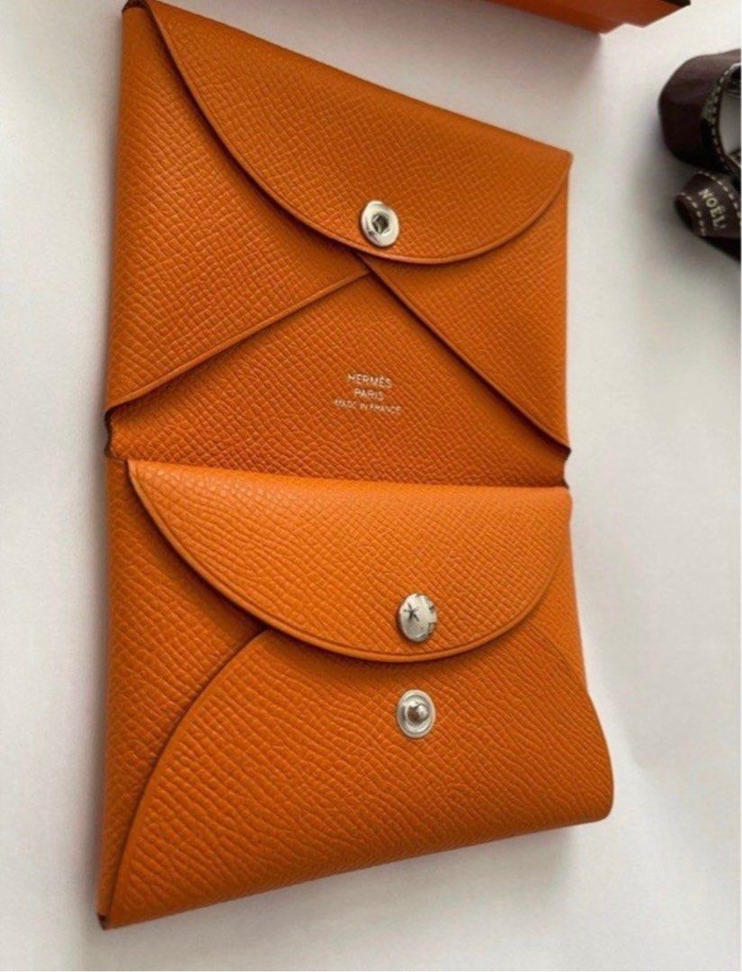 Authentic Brand New Hermes Calvi Duo Abricot