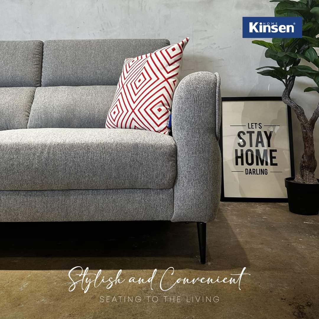 New L shape sofa KINSEN, Furniture & Home Living, Furniture, Sofas on