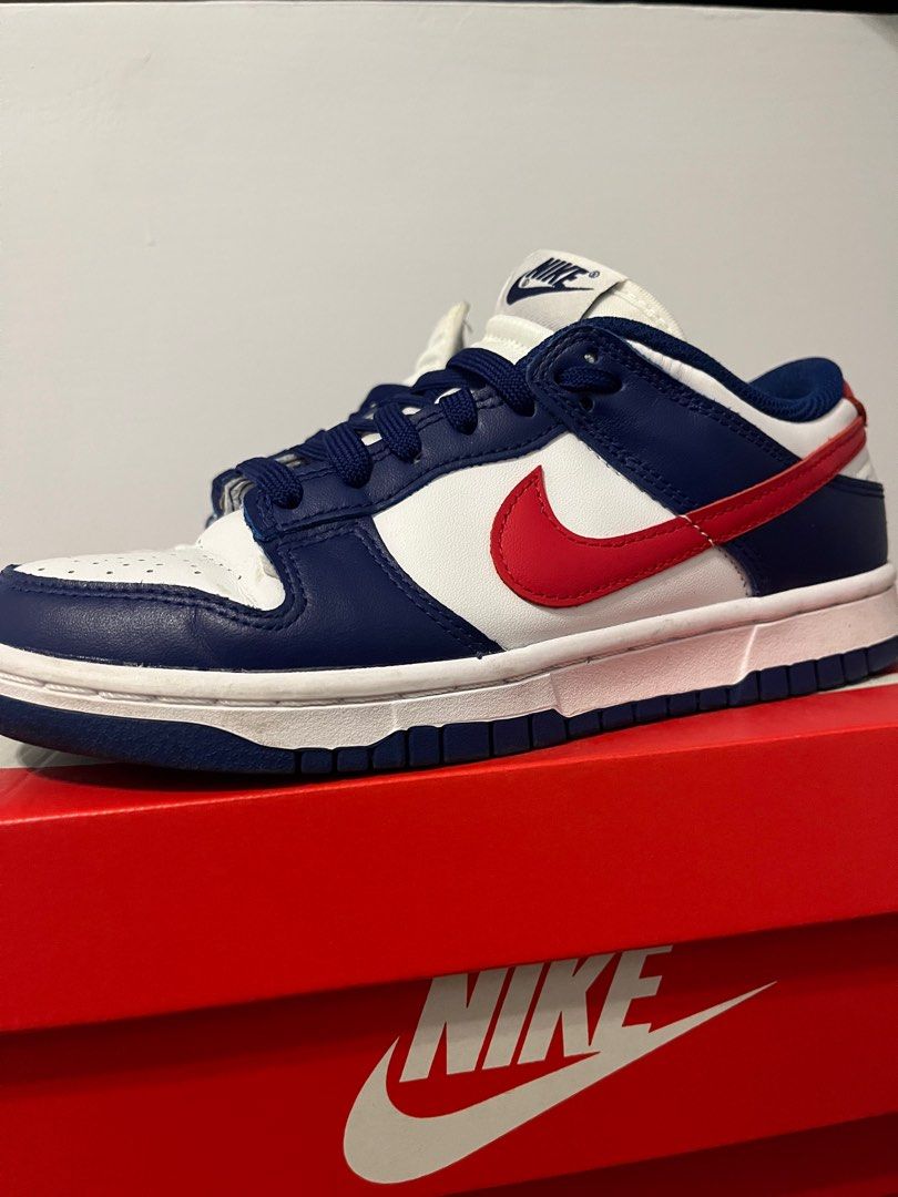 Nike dunk low usa 23.5女鞋, 她的時尚, 鞋, 平底鞋在旋轉拍賣