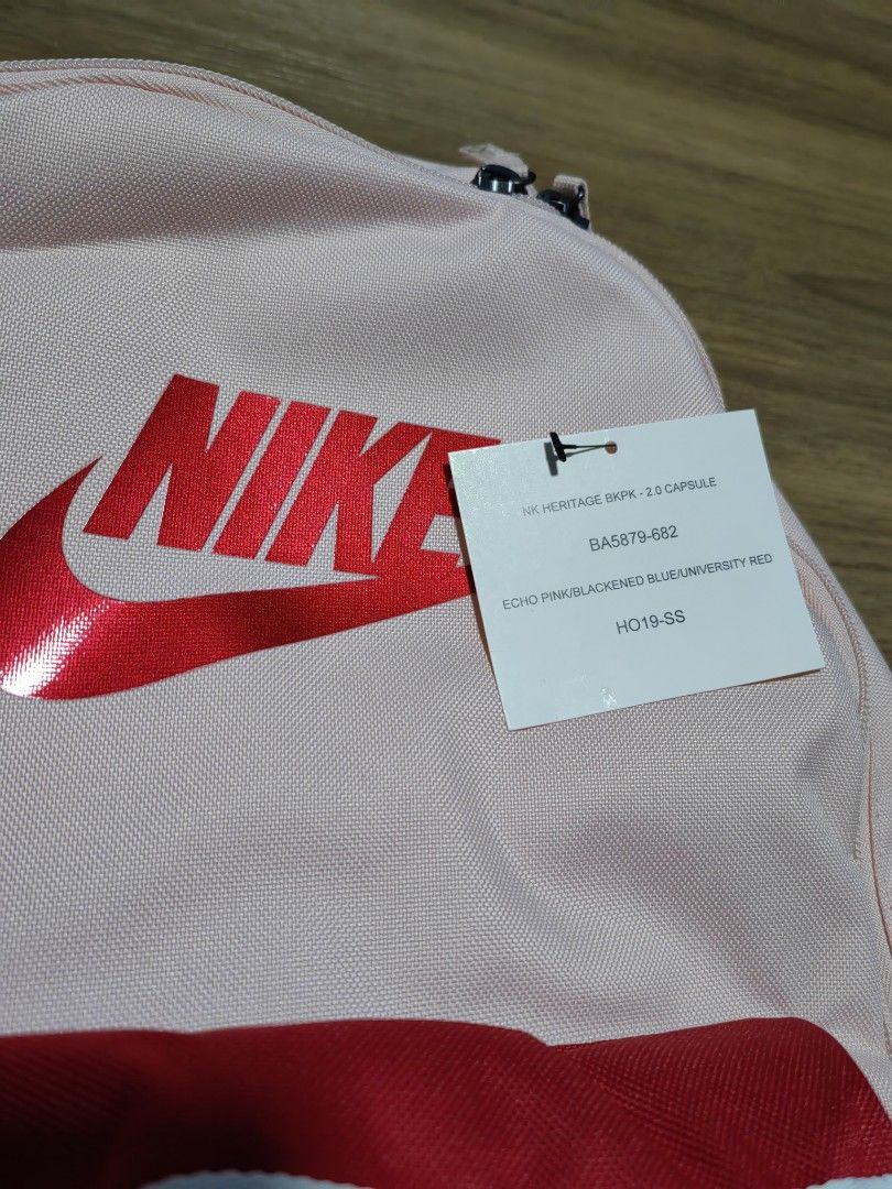 pink and black nike bookbag