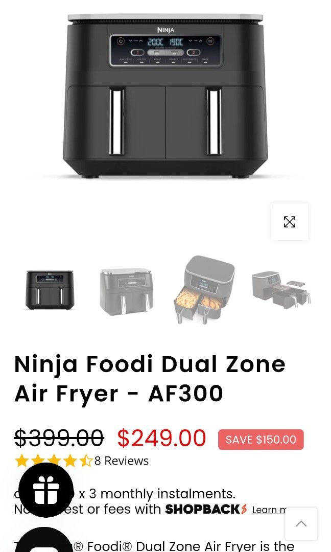 Ninja Foodi Dual Zone Air Fryer AF300 review