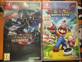 Nintendo switch monster hunter ultimate Mario rabbids kingdom battle