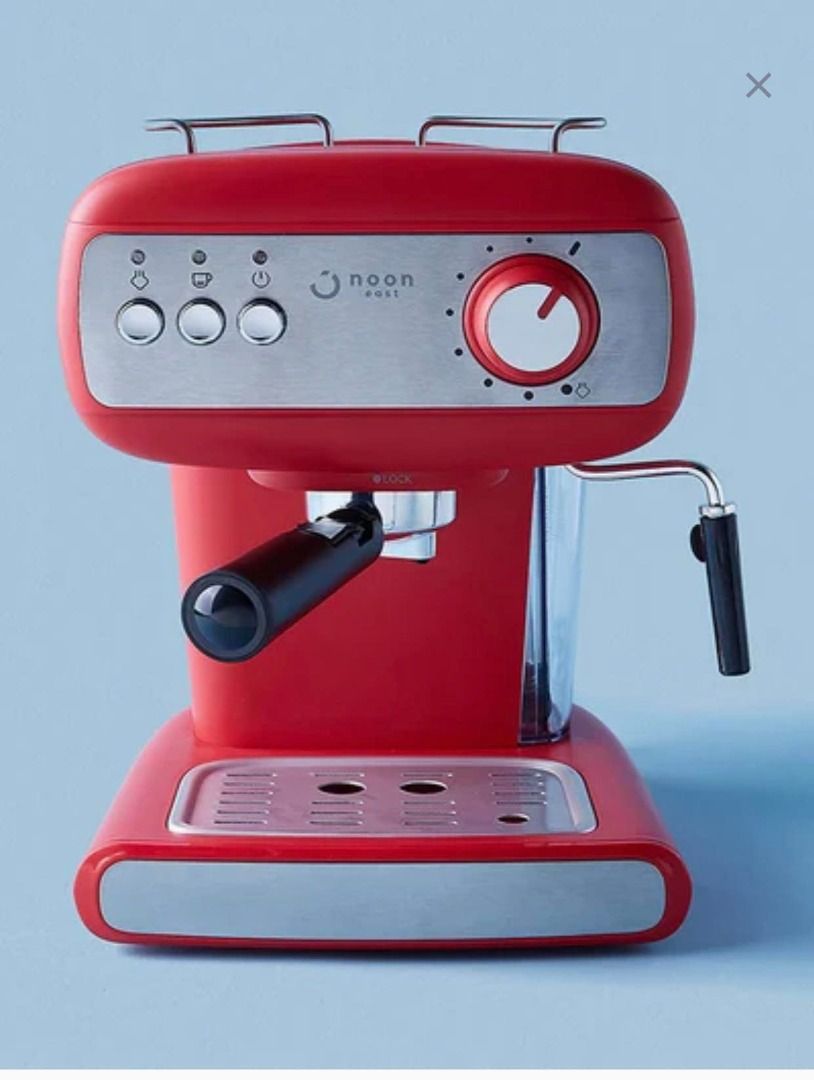 noon east Espresso Coffee Machine 15 Bar 850 W With High Pressure 1.2 Liter Light Yellow, TV