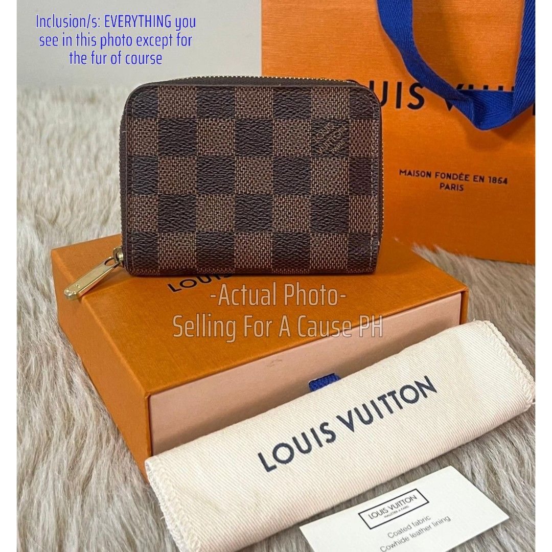 LV small zip around coin purse, Luxury, Bags & Wallets on Carousell
